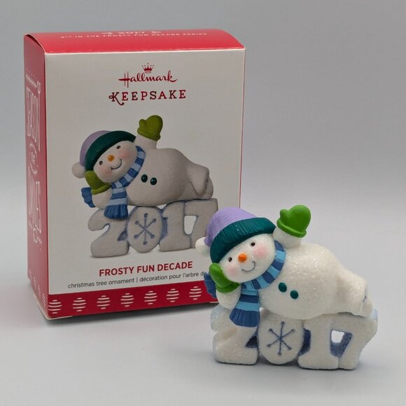 Hallmark Keepsake Frosty Fun Decade 2017, 8th in Series, Christmas Ornament - Picture 2 of 10